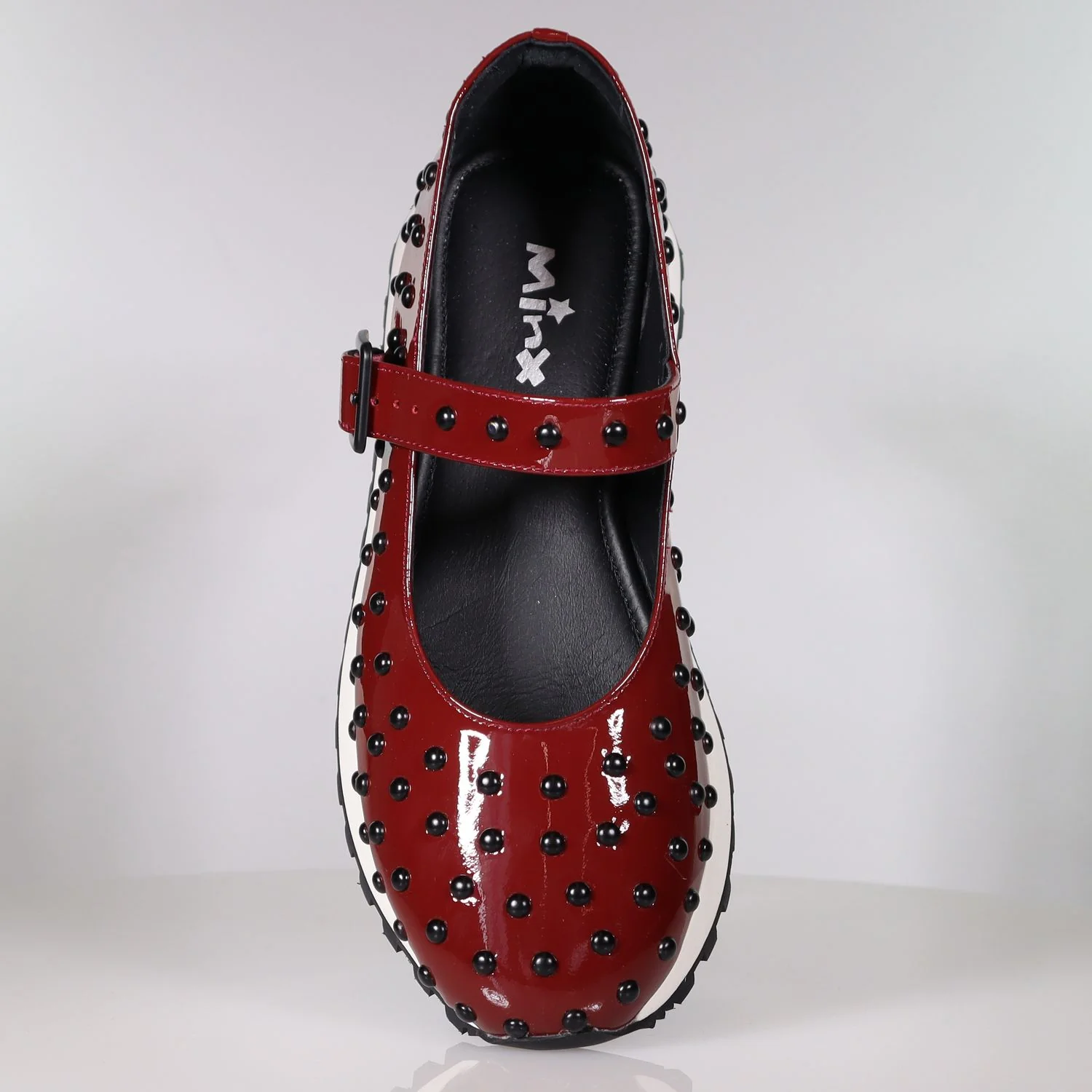37 SAMPLE -BRINLEY STUD/DARK CHERRY PATENT - Image 2