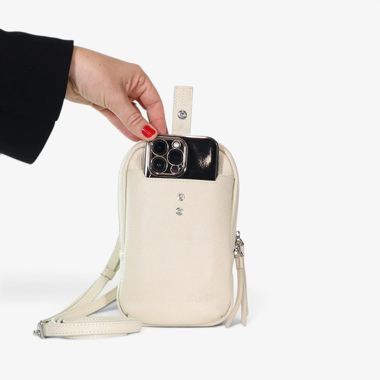 Dial Up Jet Setter - Leather Crossbody Phone Bag - Image 3