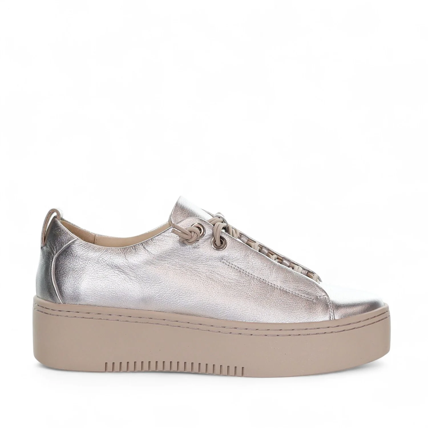 Kerri - Leather platform slip on sneaker - Image 6